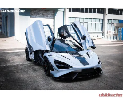 Carbonado Carbon Fiber Front Bumper for McLaren 720S 2017-2022, 765LT-Style - DRYPCF720S-MAN765-FB-SET