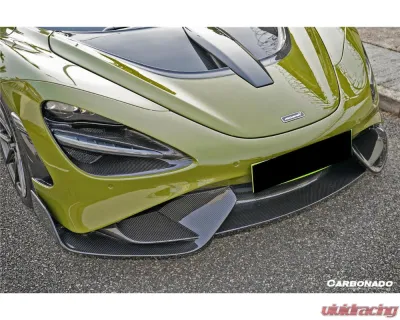 Carbonado Carbon Fiber Front Bumper for McLaren 720S 2017-2022, 765LT-Style - DRYPCF720S-MAN765-FB-SET