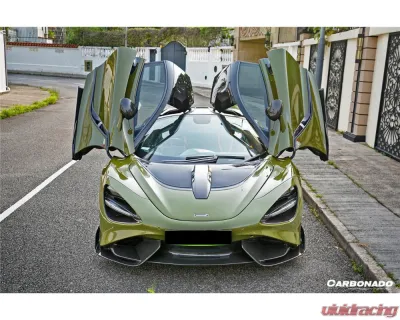 Carbonado Carbon Fiber Front Bumper for McLaren 720S 2017-2022, 765LT-Style - DRYPCF720S-MAN765-FB-SET