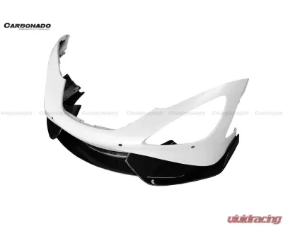 Carbonado Carbon Fiber Front Bumper for McLaren 720S 2017-2022, 765LT-Style - DRYPCF720S-MAN765-FB-SET