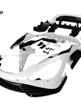 Carbonado Carbon Fiber Full Body Kit for McLaren 720S 2017-2022, 765LT-Style                                     - DRYFGPCF720S-MAN765-FBK - Image 2