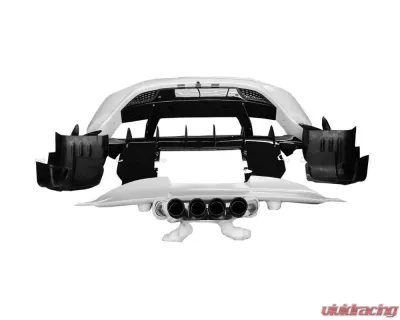 Carbonado DryPCF 765LT-Style Rear Bumper w/ Wing McLaren 720S 2017-2022 - DRYPCF720S-MAN765-RB-SET