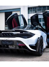Carbonado DryPCF 765LT-Style Rear Bumper w/ Wing McLaren 720S 2017-2022                                     - DRYPCF720S-MAN765-RB-SET - Image 12