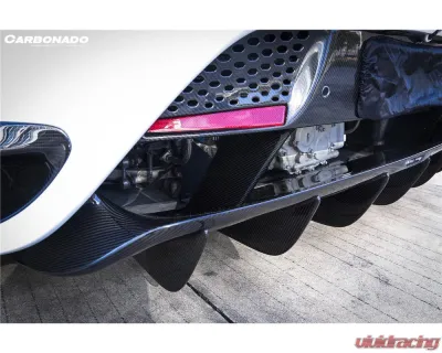 Carbonado DryPCF 765LT-Style Rear Bumper w/ Wing McLaren 720S 2017-2022 - DRYPCF720S-MAN765-RB-SET