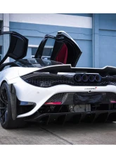 Carbonado DryPCF 765LT-Style Rear Bumper w/ Wing McLaren 720S 2017-2022                                     - DRYPCF720S-MAN765-RB-SET - Image 10
