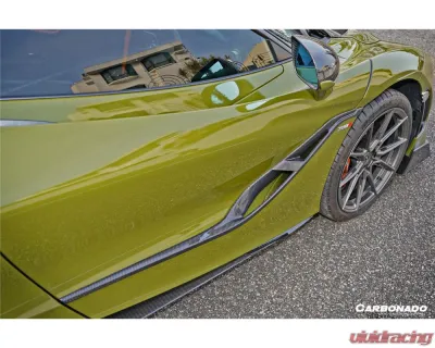 Carbonado Carbon Fiber DryPCF 765LT-Style Side Skirts for McLaren 720S 2017-2022 - DRYPCF720S-MAN765-SS
