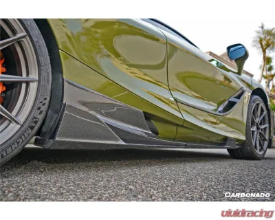 Carbonado Carbon Fiber DryPCF 765LT-Style Side Skirts for McLaren 720S 2017-2022 - DRYPCF720S-MAN765-SS