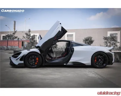 Carbonado Carbon Fiber DryPCF 765LT-Style Side Skirts for McLaren 720S 2017-2022 - DRYPCF720S-MAN765-SS