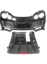 Carbonado DryPCF TS Style Rear Bumper w/ Diffuser Nissan GTR R35 2008-2022                                     - DRYPCF8354TS-RB - Image 19