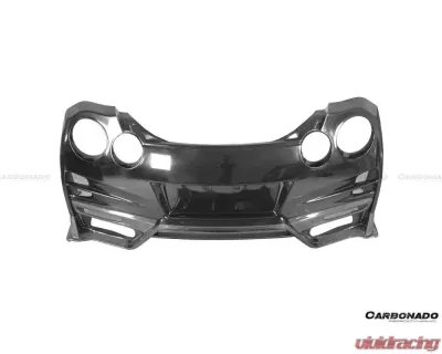 Carbonado DryPCF TS Style Rear Bumper w/ Diffuser Nissan GTR R35 2008-2022 - DRYPCF8354TS-RB