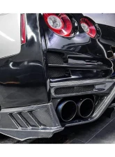 Carbonado DryPCF TS Style Rear Bumper w/ Diffuser Nissan GTR R35 2008-2022                                     - DRYPCF8354TS-RB - Image 11