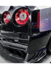 Carbonado DryPCF TS Style Rear Bumper w/ Diffuser Nissan GTR R35 2008-2022                                     - DRYPCF8354TS-RB - Image 12