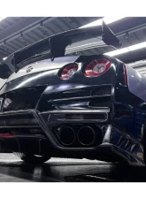 Carbonado DryPCF TS Style Rear Bumper w/ Diffuser Nissan GTR R35 2008-2022                                     - DRYPCF8354TS-RB - Image 15