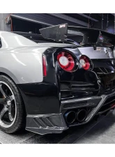 Carbonado DryPCF TS Style Rear Bumper w/ Diffuser Nissan GTR R35 2008-2022                                     - DRYPCF8354TS-RB - Image 16