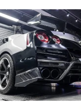 Carbonado DryPCF TS Style Rear Bumper w/ Diffuser Nissan GTR R35 2008-2022                                     - DRYPCF8354TS-RB - Image 18