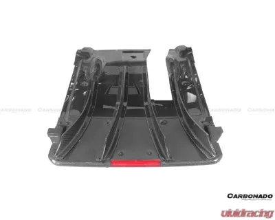 Carbonado DryPCF TS Style Rear Bumper w/ Diffuser Nissan GTR R35 2008-2022 - DRYPCF8354TS-RB