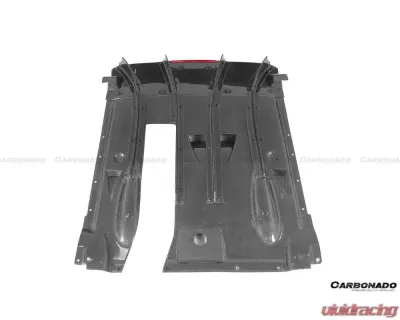 Carbonado DryPCF TS Style Rear Bumper w/ Diffuser Nissan GTR R35 2008-2022 - DRYPCF8354TS-RB