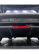 Carbonado DryPCF TS Style Rear Bumper w/ Diffuser Nissan GTR R35 2008-2022                                     - DRYPCF8354TS-RB - Image 9