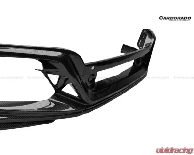 Carbonado DryPCF TA Style Front Bumper for 2020-2023 Porsche 911/992 Turbo S - DRYPCF992Turbo-MAN-TA-FB