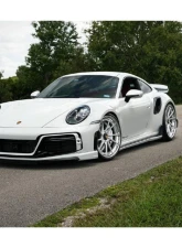 Carbonado DryPCF TA Style Front Bumper for 2020-2023 Porsche 911/992 Turbo S                                     - DRYPCF992Turbo-MAN-TA-FB - Image 9