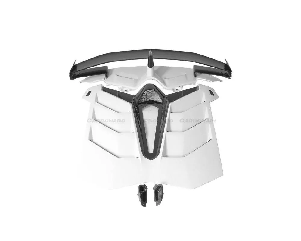 Carbonado DryFGPCF SVJ Style Engine Hood & Wing Lamborghini Aventador 2011-2021 - DRYFGPCFLP700SVJOD-EH-SET