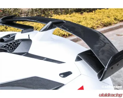 Carbonado DryFGPCF SVJ Style Engine Hood & Wing Lamborghini Aventador 2011-2021 - DRYFGPCFLP700SVJOD-EH-SET