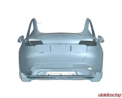 Carbonado DryCF AD Style Rear Diffuser Tesla Model Y 2020-2024 - DryCFModelY-MAN-AD-RD