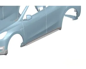 Carbonado DryCF AD Style Side Skirts Tesla Model Y 2020-2024