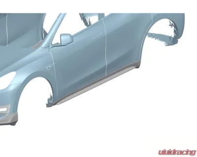 Carbonado DryCF AD Style Side Skirts Tesla Model Y 2020-2024 - DryCFModelY-MAN-AD-SS