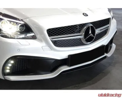 Mercedes-Benz SLK-Class 2011-2015 Carbonado PCF WD Style Front Bumper with LED - PCF-FB032722