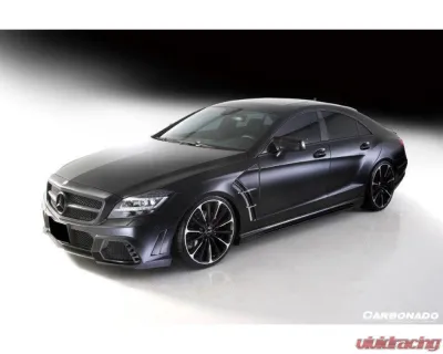 Mercedes-Benz Carbonado FRP WD Style Front Bumper w/ LED 2010-2017 CLS-Class W218 - FB033182