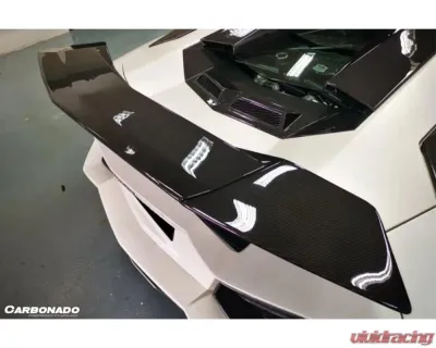 Lamborghini Aventador Carbonado DryCF OTC Style Trunk Spoiler Wing 2011-2022 - DRYCF5900NOTCII-W