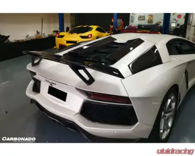 Lamborghini Aventador Carbonado DryCF OTC Style Trunk Spoiler Wing 2011-2022 - DRYCF5900NOTCII-W