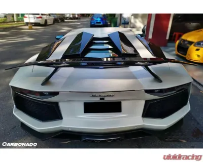 Lamborghini Aventador Carbonado DryCF OTC Style Trunk Spoiler Wing 2011-2022 - DRYCF5900NOTCII-W