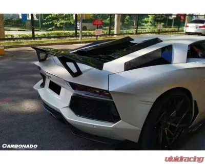 Lamborghini Aventador Carbonado DryCF OTC Style Trunk Spoiler Wing 2011-2022 - DRYCF5900NOTCII-W