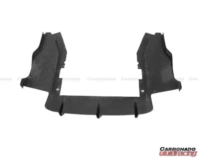 Carbonado DryCF OEM Style Under Rear Diffuser McLaren 600LT 2018-2021 - DRYCF8007OE-RD
