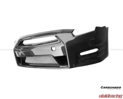 Carbonado OEM Style Front Bumper for Nissan GTR R35 2008-2016, FRP & CFRP Material - FGCF8353OE12