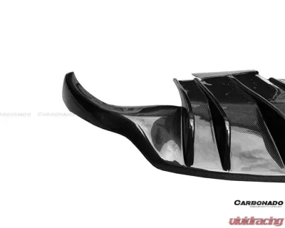 Carbonado FGCF DC Style Rear Lip Maserati GranTurismo 2008-2018 - FGCF9551MC-RD
