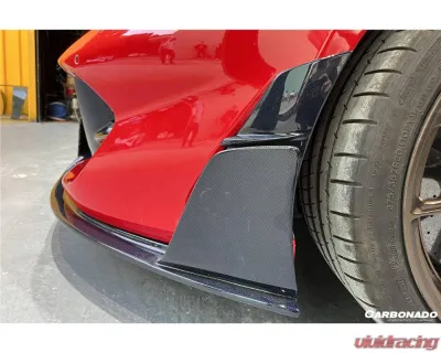 Ferrari 812 Superfast | GTS 2018+ Carbonado DRY Carbon Fiber Front Bumper Side Vents - FGDRYCFOD-812MSY-FBSV
