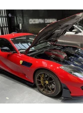 Ferrari 812 Superfast | GTS 2018+ Carbonado DRY Carbon Fiber Front Bumper Side Vents                                     - FGDRYCFOD-812MSY-FBSV - Image 11