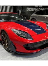 Ferrari 812 Superfast | GTS 2018+ Carbonado DRY Carbon Fiber Front Bumper Side Vents                                     - FGDRYCFOD-812MSY-FBSV - Image 12