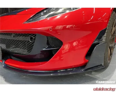 Ferrari 812 Superfast | GTS 2018+ Carbonado DRY Carbon Fiber Front Bumper Side Vents - FGDRYCFOD-812MSY-FBSV