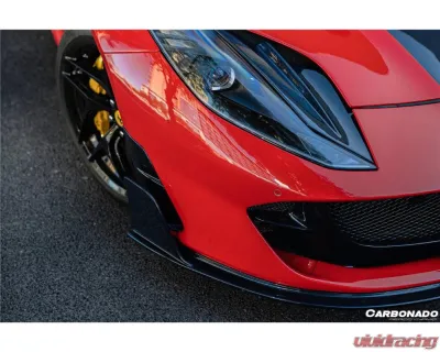Ferrari 812 Superfast | GTS 2018+ Carbonado DRY Carbon Fiber Front Bumper Side Vents - FGDRYCFOD-812MSY-FBSV