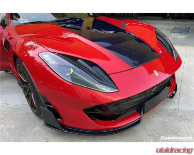 Ferrari 812 Superfast | GTS 2018+ Carbonado DRY Carbon Fiber Front Bumper Side Vents - FGDRYCFOD-812MSY-FBSV