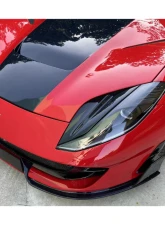Ferrari 812 Superfast | GTS 2018+ Carbonado DRY Carbon Fiber Front Bumper Side Vents                                     - FGDRYCFOD-812MSY-FBSV - Image 8