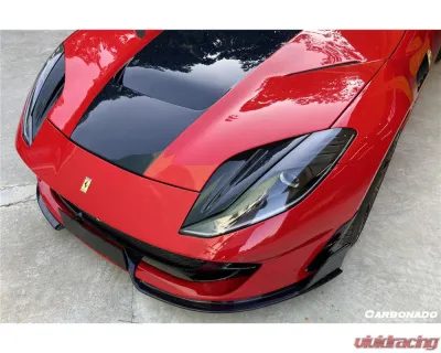 Ferrari 812 Superfast | GTS 2018+ Carbonado DRY Carbon Fiber Front Bumper Side Vents - FGDRYCFOD-812MSY-FBSV