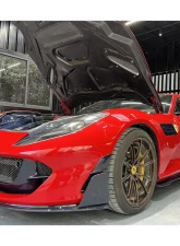 Ferrari 812 Superfast | GTS 2018+ Carbonado DRY Carbon Fiber Front Bumper Side Vents                                     - FGDRYCFOD-812MSY-FBSV - Image 10