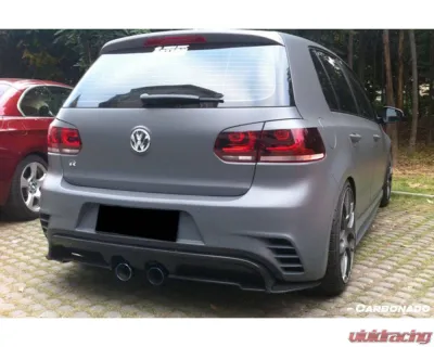 Carbonado FGPCF RZS Style Rear Bmper (Mid Exhaust) Volkswagen Golf | GTI 2010-2013 - FGPCF3820RZS