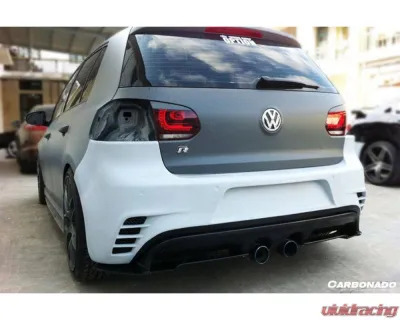 Carbonado FGPCF RZS Style Rear Bmper (Mid Exhaust) Volkswagen Golf | GTI 2010-2013 - FGPCF3820RZS