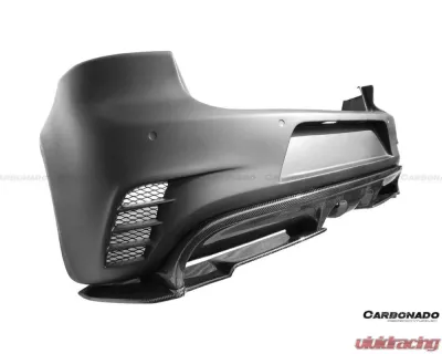 Carbonado FGPCF RZS Style Rear Bmper (Mid Exhaust) Volkswagen Golf | GTI 2010-2013 - FGPCF3820RZS